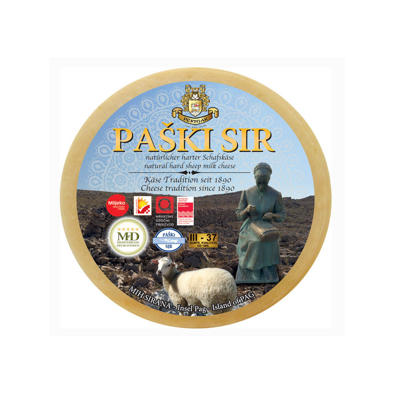 Sheep Cheese Paški Sir PAG Cheese ca. 2,2 Kg