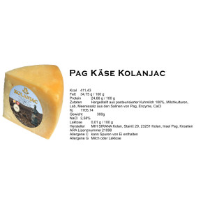 Geschenk mit Kraški Pršut und Pag Käse und Salami