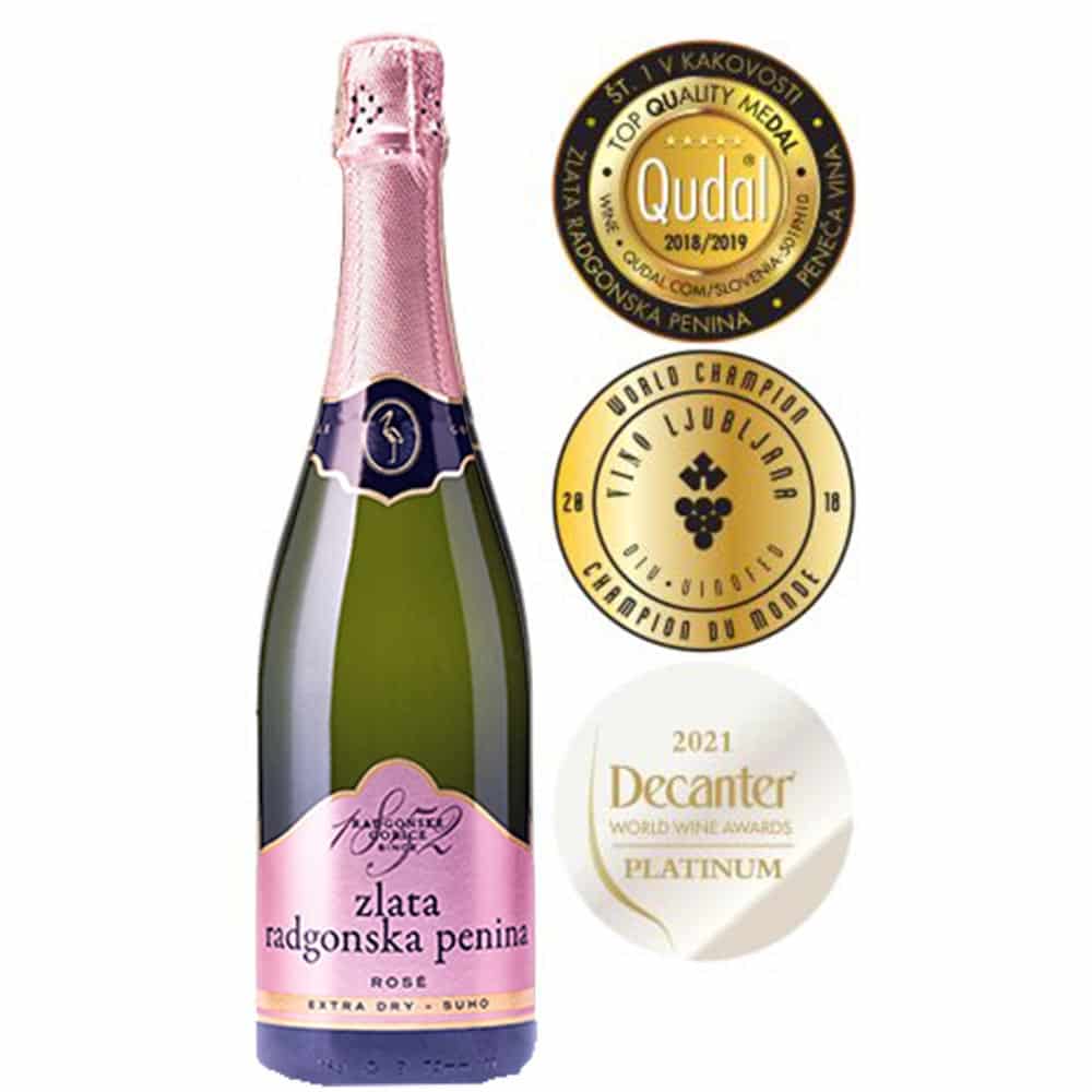 Zlata Radgonska Penina Rosé 2018 – Decanter Award 2021 – Bild 2